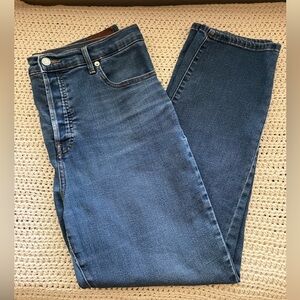 Everlane High Rise Slim-Straight (Cigarette) Jean, size 33.